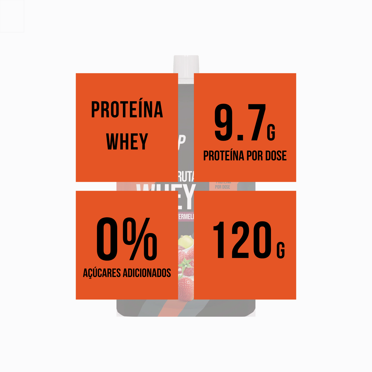 Saqueta Fruta Com Whey 120G