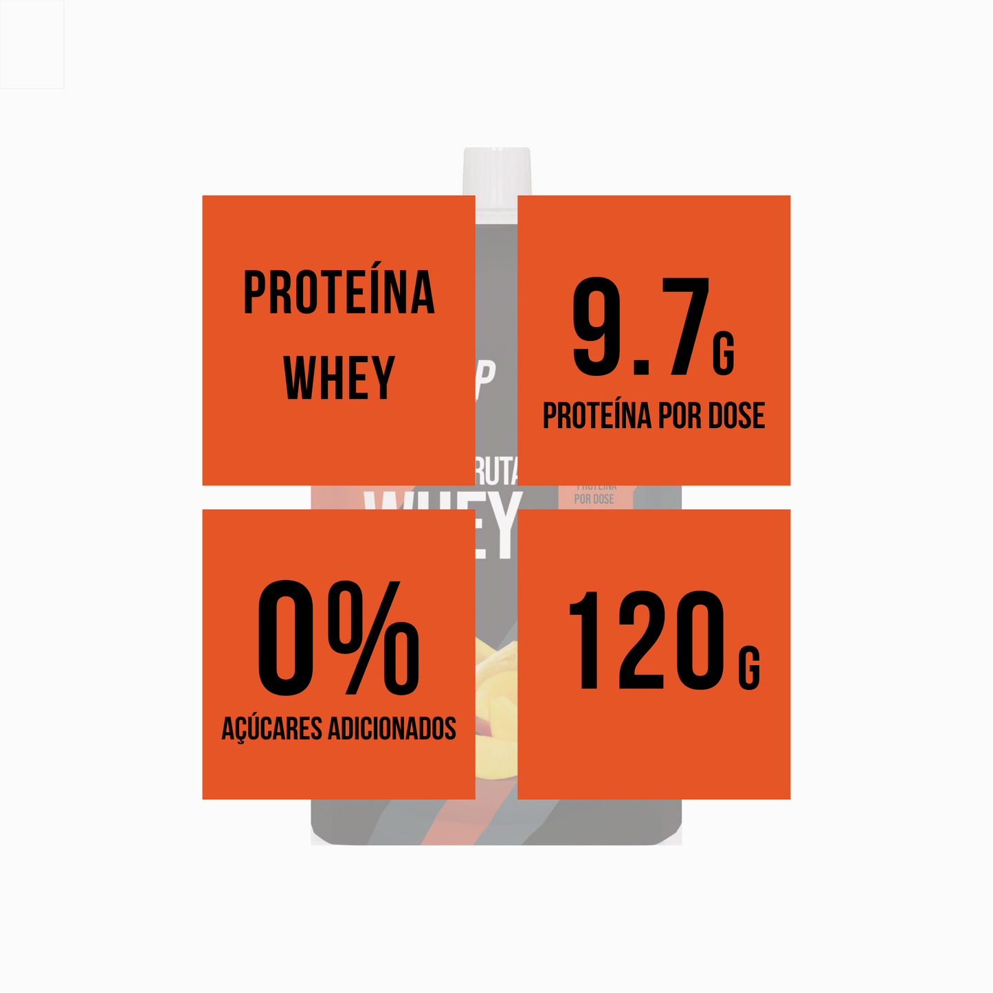 Saqueta Fruta Com Whey 120G