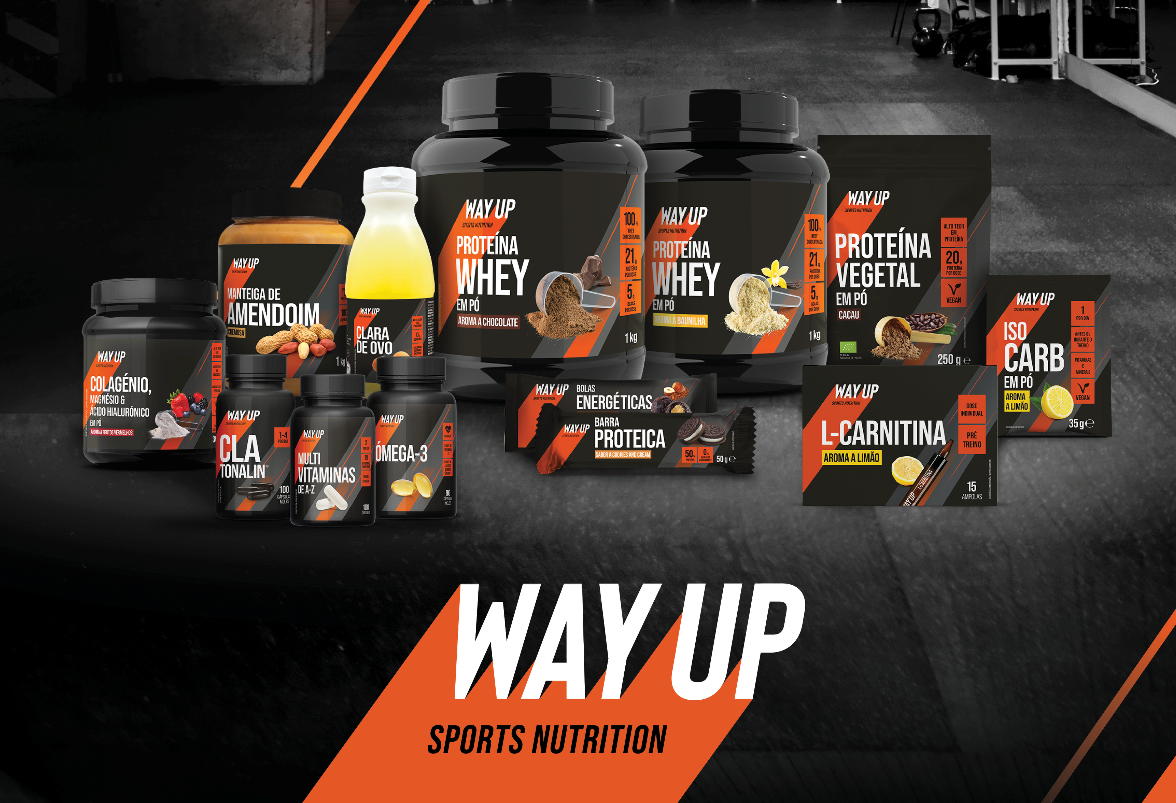 Imagem meramente decorativa onde aparecem varios produtos que a Way Up tem.